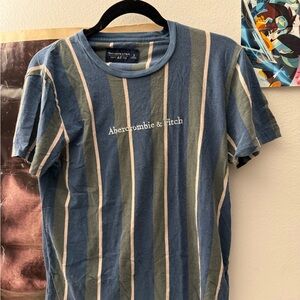 Abercrombie & Fitch Blue Striped Men's Shirt